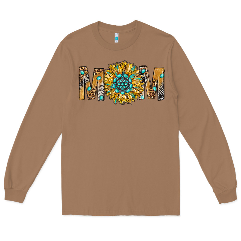 Western Mom With Gemstone And Sunflower Long Sleeve Tee by BundleAndBundleShop | Teevron