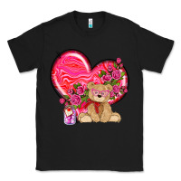 Black valentines heart with bear Classic Tee - NancyCooperArtShop