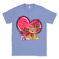Colony Blue valentines heart with bear Classic Tee - NancyCooperArtShop