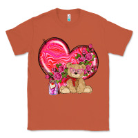 Copper valentines heart with bear Classic Tee - NancyCooperArtShop