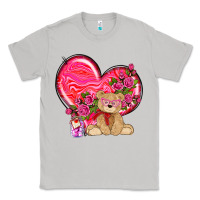 Moon Dust valentines heart with bear Classic Tee - NancyCooperArtShop