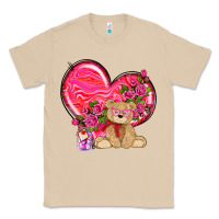 Mushroom valentines heart with bear Classic Tee - NancyCooperArtShop
