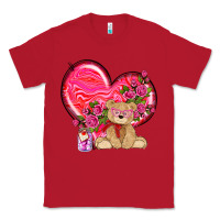 Red valentines heart with bear Classic Tee - NancyCooperArtShop