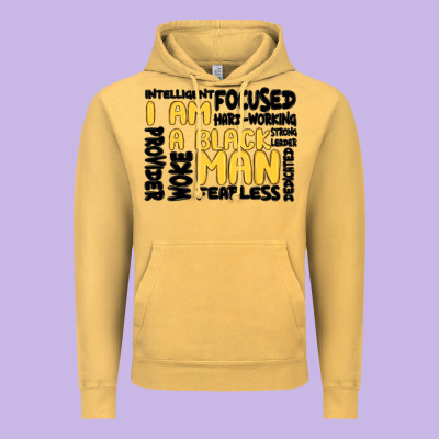 I Am A Black Man Vintage Hoodie Designed By Maliassmallbusiness