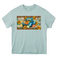 Arona Fall truck sunflowers Heavy Core Tee - Artiststas