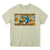 Mossy Fall truck sunflowers Heavy Core Tee - Artiststas