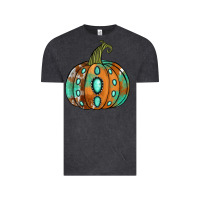 Vintage Black Western cowhide turquoise pumpkin Vintage Tee - NancyCooperArtShop