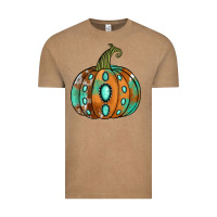 Vintage Coffee Western cowhide turquoise pumpkin Vintage Tee - NancyCooperArtShop