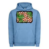 Pigment Pebble Blue halloween ghost background Urban Hoodie - BundleAndBundleShop