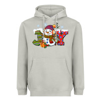 Moon Dust christmas joy snowman Heavyweight Hoodie - CowGirlArtShop
