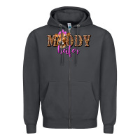 Smoke Moody Heifer with Leopard Zipper Hoodie - texasbilliewilder