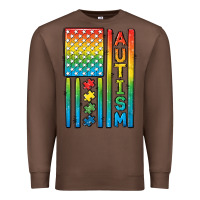 Chestnut Autism American Flag Premium Sweatshirt - CowGirlArtShop