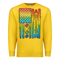 Autism American Flag Premium Sweatshirt | Teevron