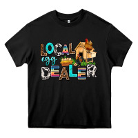 Black Local egg dealer Heavy Core Tee - AdoDesignShop