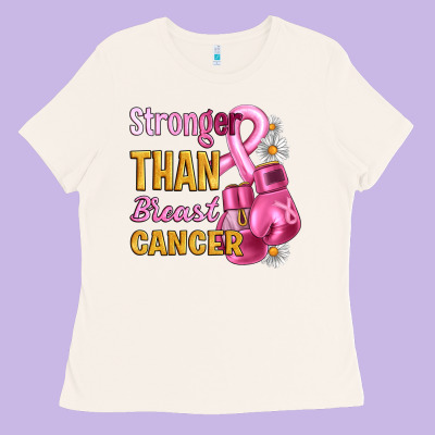 Stronger Than Breast Cancer Ladies Tee Designed By Artiststas
