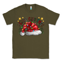 Army Green merry Christmas santa Classic Tee - CowhideDigitalArt