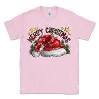 Bubblegum Pink merry Christmas santa Classic Tee - CowhideDigitalArt