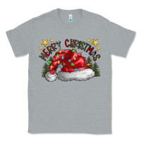 Heather Grey merry Christmas santa Classic Tee - CowhideDigitalArt