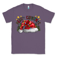 Lavender merry Christmas santa Classic Tee - CowhideDigitalArt