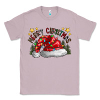 Lilac merry Christmas santa Classic Tee - CowhideDigitalArt