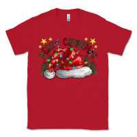 Red merry Christmas santa Classic Tee - CowhideDigitalArt