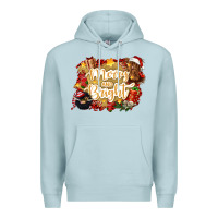 Blue Mist merry and bright Premium Hoodie - CowGirlArtShop