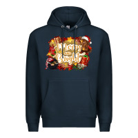 Navy merry and bright Premium Hoodie - CowGirlArtShop