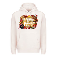 Pale Pink merry and bright Premium Hoodie - CowGirlArtShop