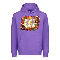 Purple merry and bright Premium Hoodie - CowGirlArtShop