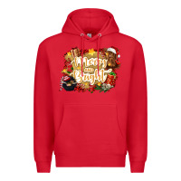 Red merry and bright Premium Hoodie - CowGirlArtShop