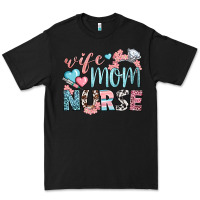 Black wife mom nurse Premium Tee - BundleAndBundleShop