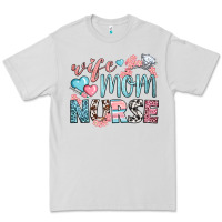 Dove Grey wife mom nurse Premium Tee - BundleAndBundleShop