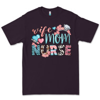 Plum wife mom nurse Premium Tee - BundleAndBundleShop