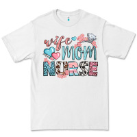 White wife mom nurse Premium Tee - BundleAndBundleShop