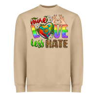 Mushroom More Love Less Hate LGBTQ Heavyweight Sweatshirt - BundleAndBundleShop