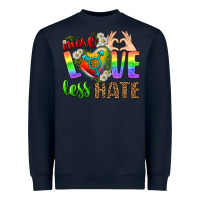 Navy More Love Less Hate LGBTQ Heavyweight Sweatshirt - BundleAndBundleShop