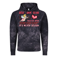 Cloud Black self love club Vintage Hoodie - MaliasSmallBusiness