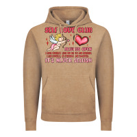 Vintage Coffee self love club Vintage Hoodie - MaliasSmallBusiness