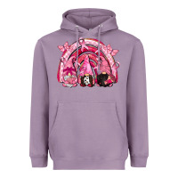 Gnomes Rainbow Breast Cancer Heavyweight Hoodie | Teevron