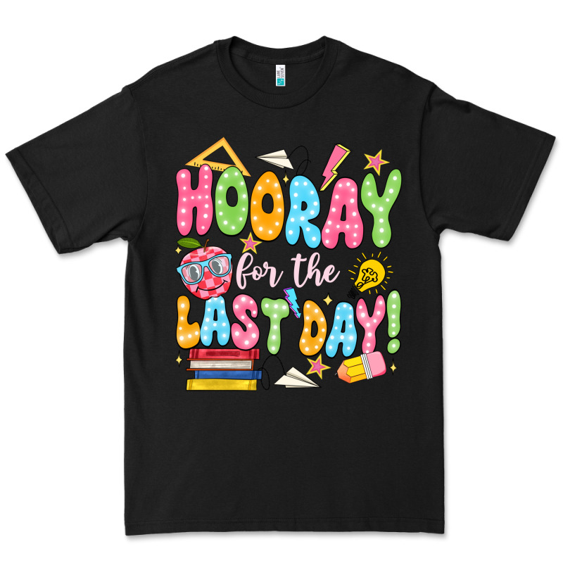 Hooray For The Last Day White Premium Tee by JahusDesignShop | Teevron