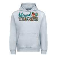 Heather Grey blessed teacher Urban Hoodie - BundleAndBundleShop