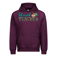 Mauve Wine blessed teacher Urban Hoodie - BundleAndBundleShop
