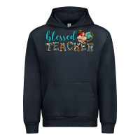 Navy blessed teacher Urban Hoodie - BundleAndBundleShop