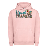 Pigment Salmon blessed teacher Urban Hoodie - BundleAndBundleShop