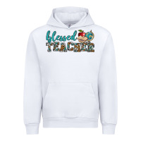 White blessed teacher Urban Hoodie - BundleAndBundleShop