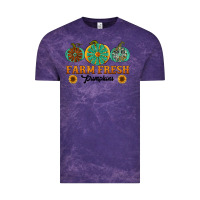 Cloud Purple Orange glitter pumpkin Vintage Tee - NancyCooperArtShop
