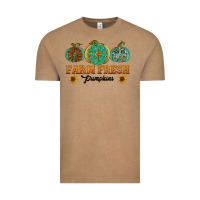 Vintage Coffee Orange glitter pumpkin Vintage Tee - NancyCooperArtShop
