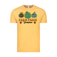 Vintage Mustard Orange glitter pumpkin Vintage Tee - NancyCooperArtShop