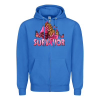 True Royal Breast Cancer survivor afro nails Zipper Hoodie - NancyCooperArtShop