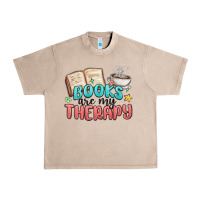 French Oak books are my therapy Urban Heavy Tee - MaliasSmallBusiness